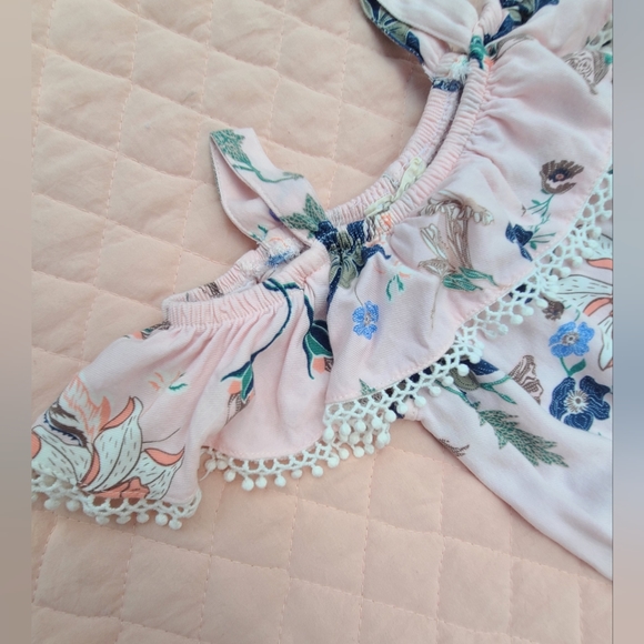 Jessica Simpson floral romper / jumpsuit for toddler girl, size 3T - Picture 3 of 7